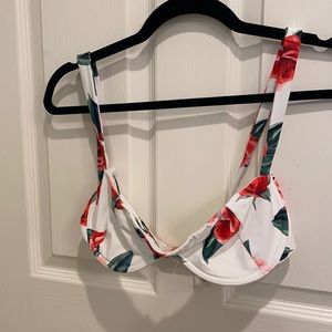 Onia rose bikini swim top